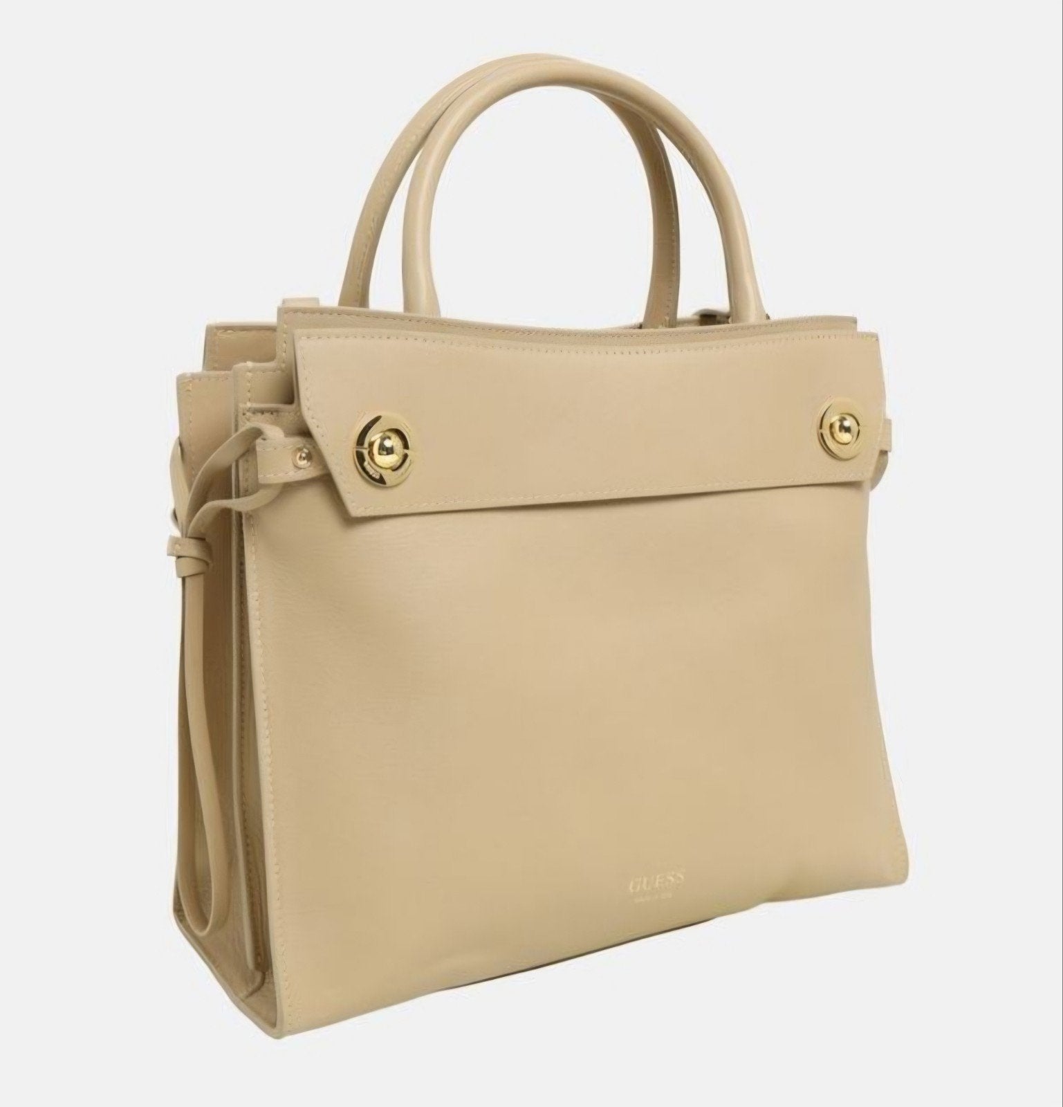 Guess Leren Handtas - Beige, Ophalen of Verzenden, Nieuw, Beige, Handtas