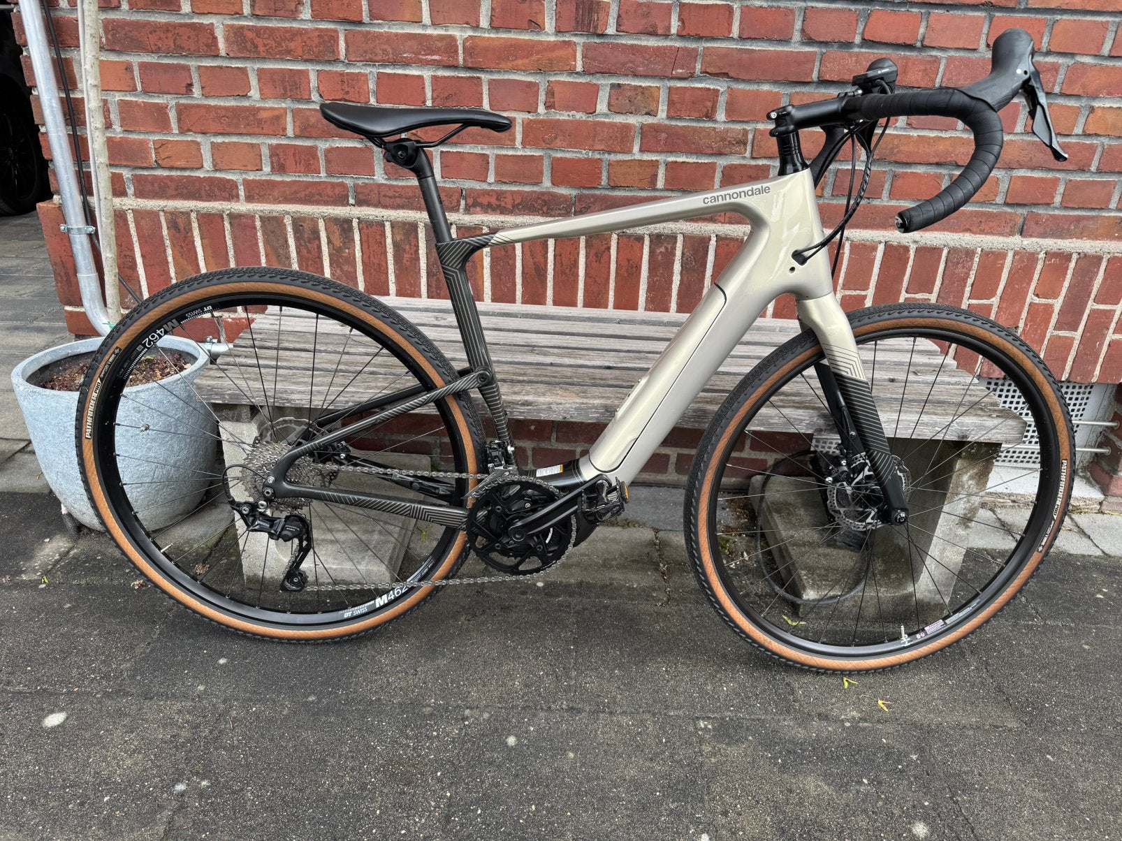 Cannondale e gravel bike topstone - Maat L, Ophalen, Zo goed als nieuw, Motor, Carbon