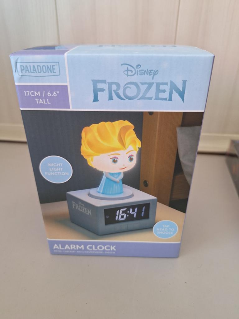 Disney Frozen Elsa Wekker met Nachtlampje - 17cm, Witgoed en Apparatuur, Wekkers, Ophalen of Verzenden, Nieuw, Digitaal