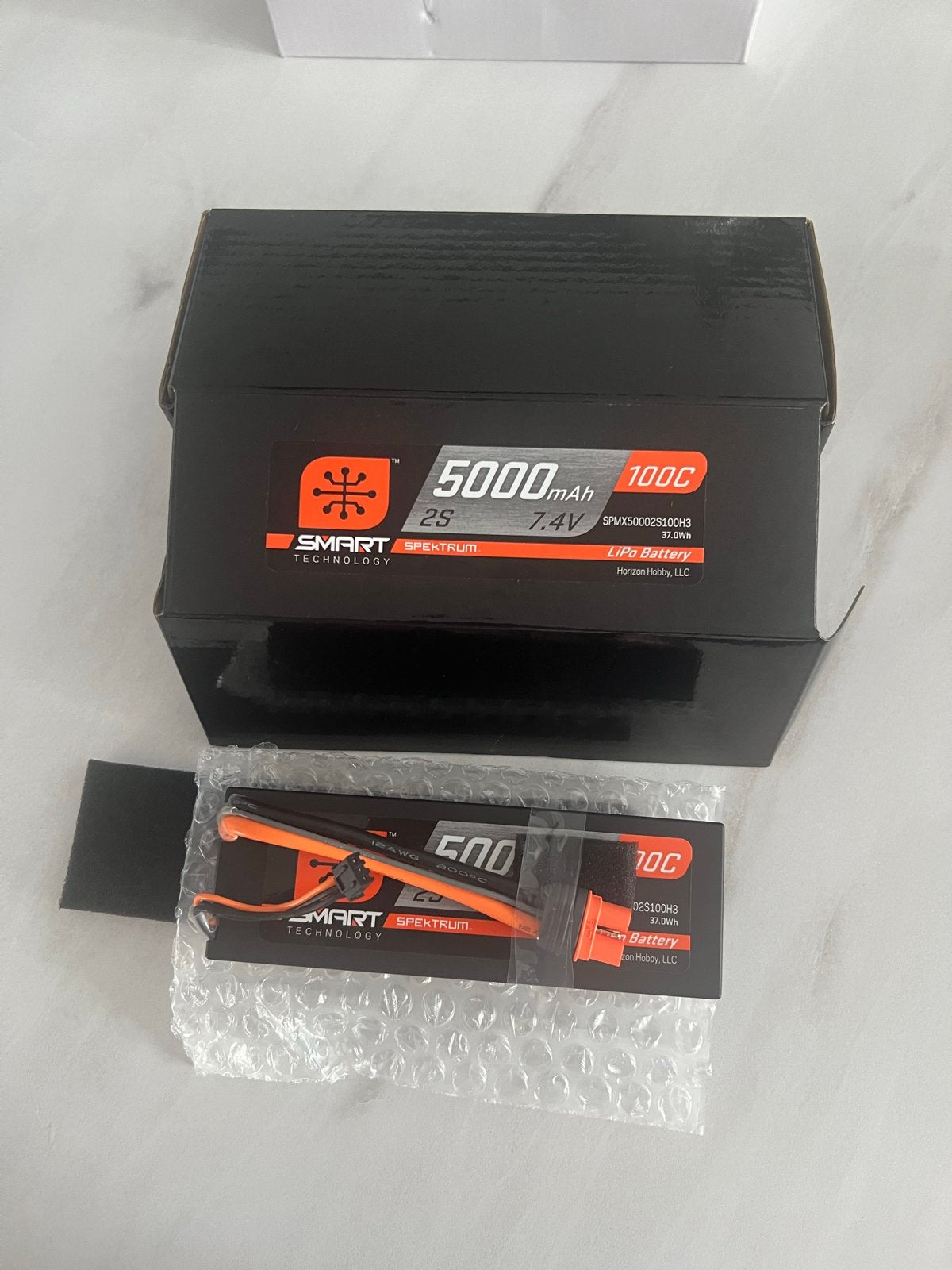 Nieuwe Spektrum Smart LiPo Batterij 5000mAh 2S 7.4V 100C, Ophalen of Verzenden, Nieuw, Overige typen, Overige merken