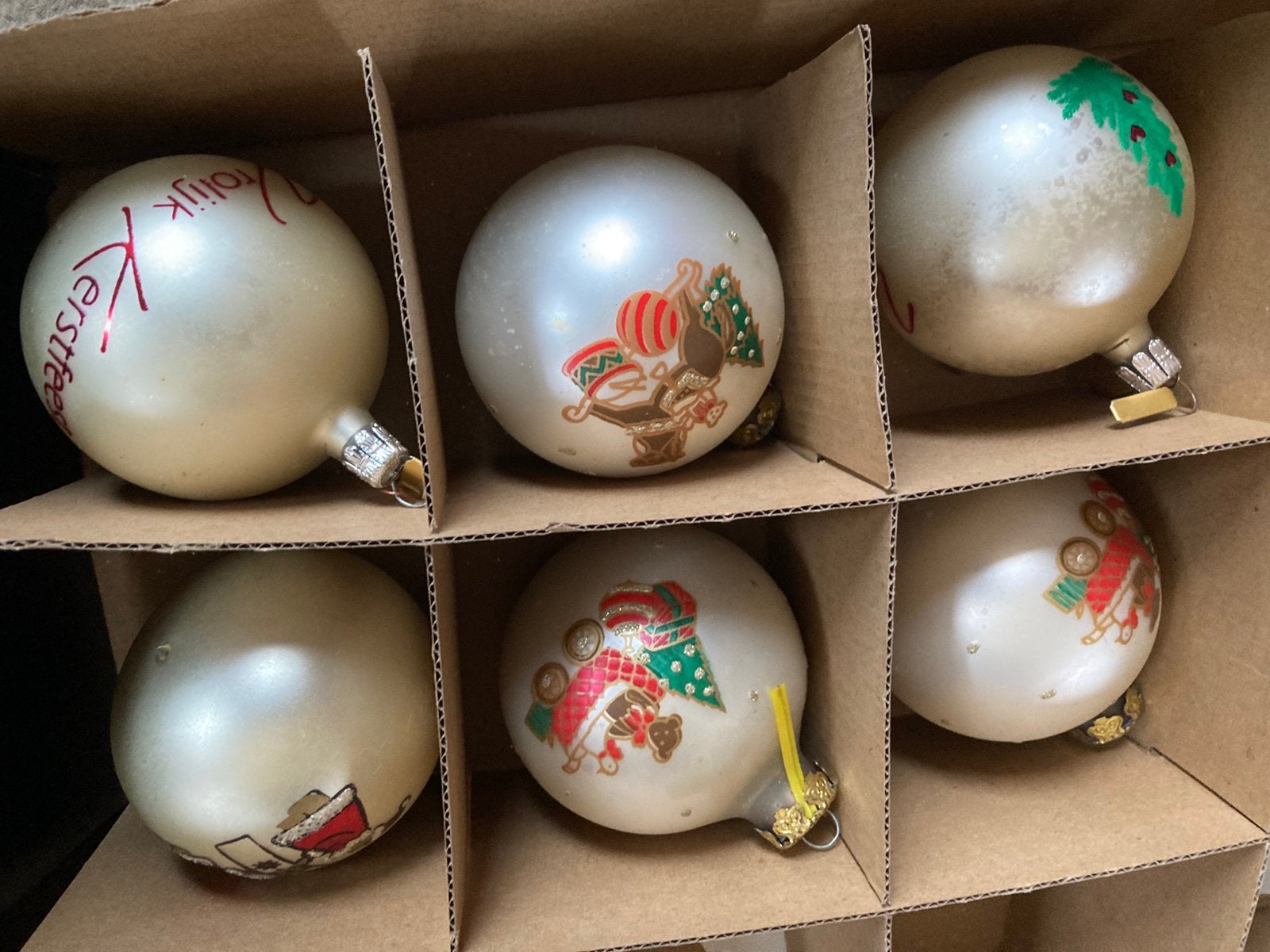 6 Kerstballen, Ophalen of Verzenden