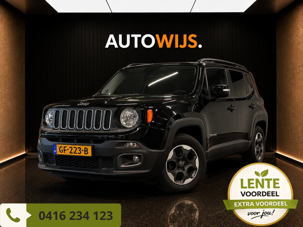 Jeep Renegade 1.4 MultiAir Longitude|Trekhaak|NL AUTO|LM-VEL, Voorwielaandrijving, Stof, Gebruikt, 4 cilinders