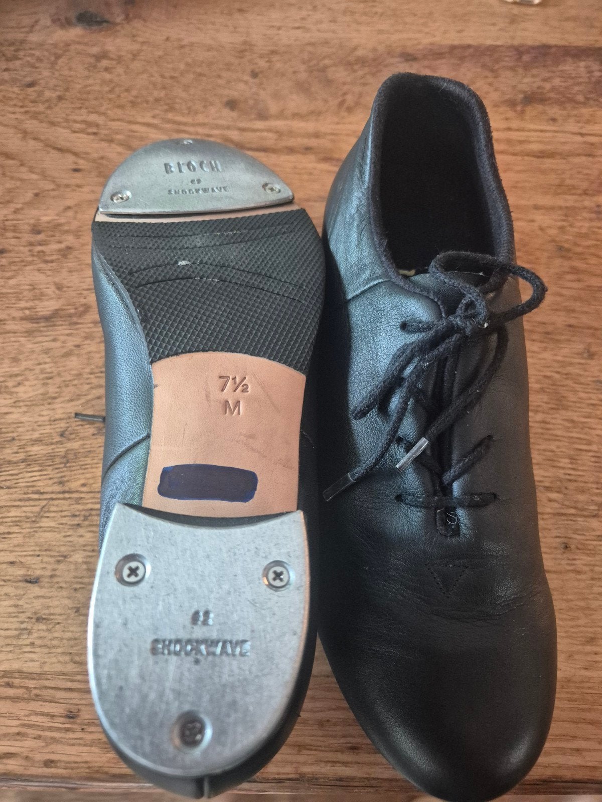 Bloch Shockwave Tapdansschoenen Maat 7.5 ( 37,5eu maat), Zwart, Dansschoenen, Ophalen of Verzenden, Zo goed als nieuw