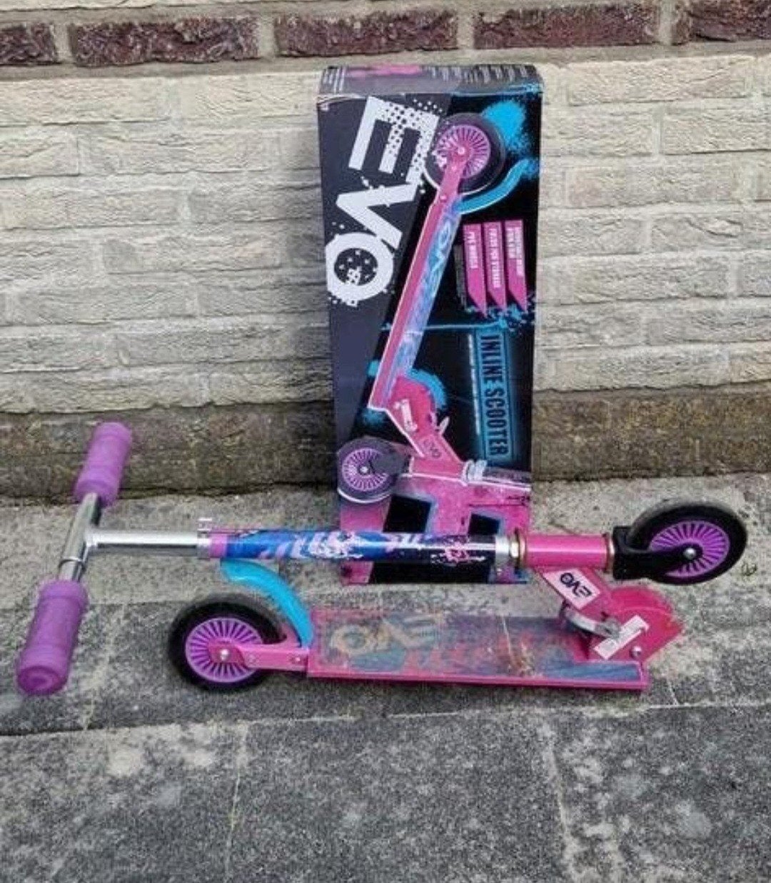 Roze EVO step inklapbaar, Fietsen en Brommers, Steps, Ophalen, Gebruikt, Gewone step, EVO