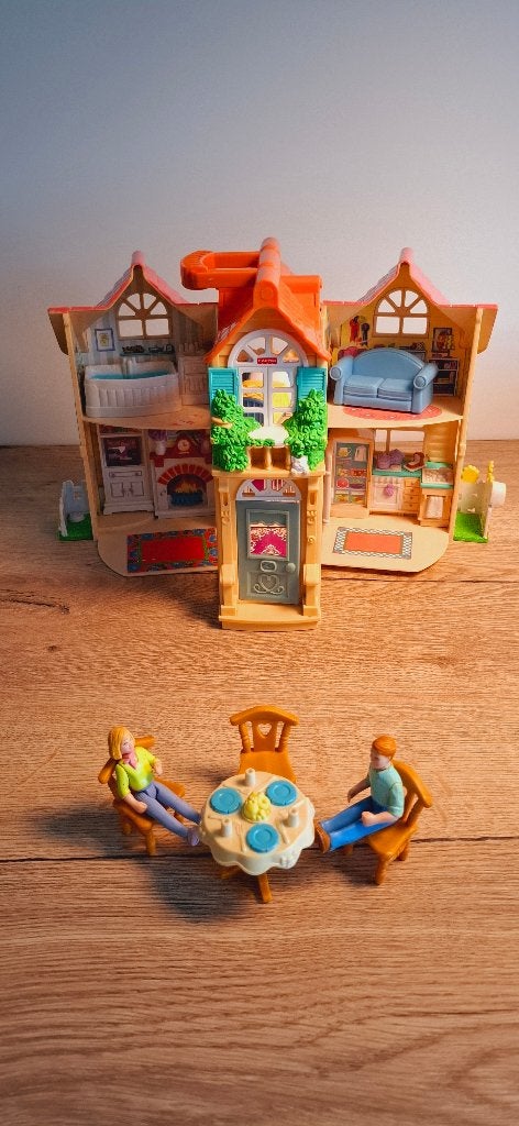 Vintage Fisher-Price Loving Family Poppenhuis (2000), Poppenhuis, Gebruikt, Onbekend, Ophalen of Verzenden