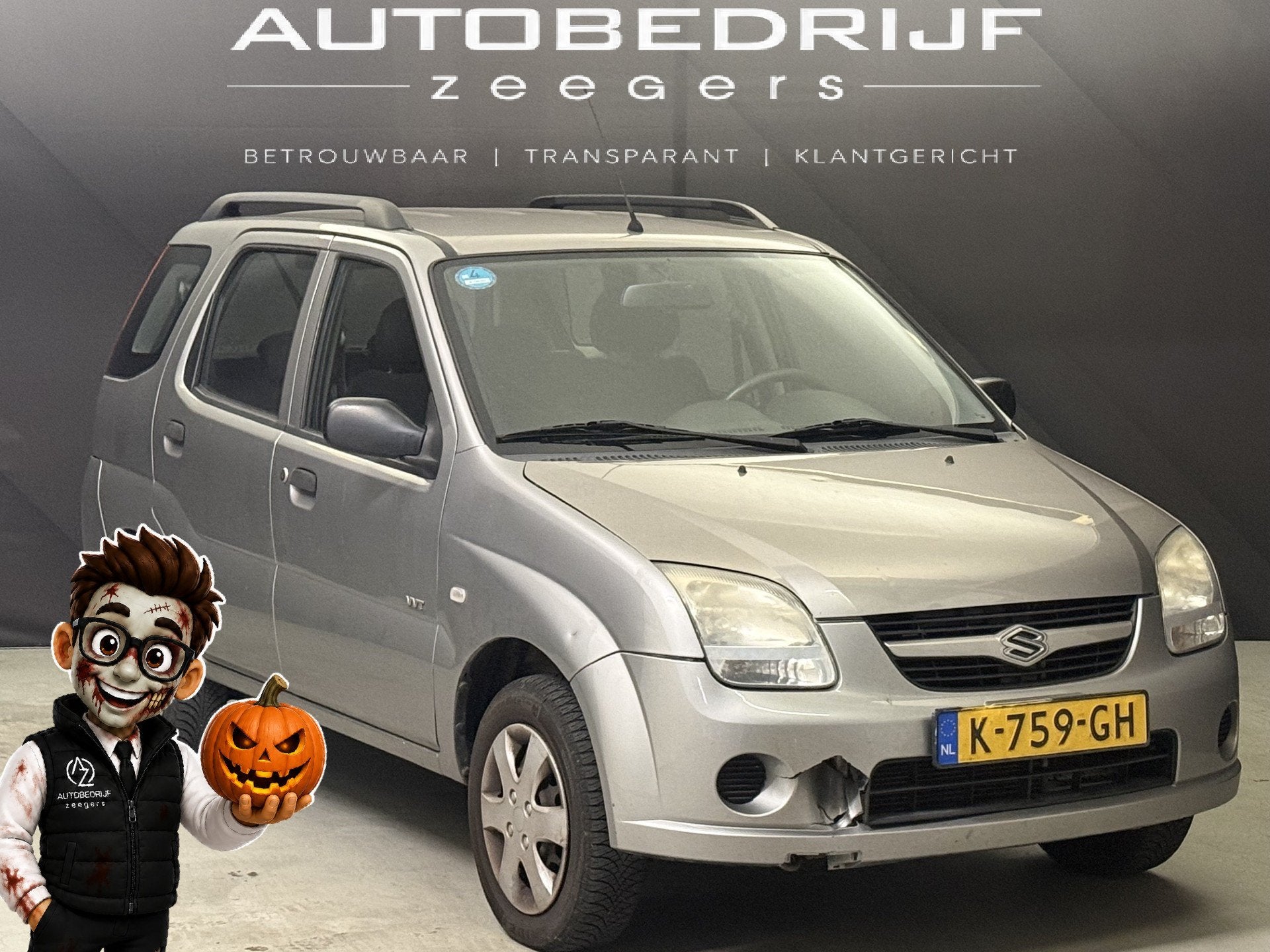 Suzuki Ignis 1.3-16V GLS Airco! (bj 2005), Auto's, Voorwielaandrijving, 94 pk, 15 km/l, Gebruikt