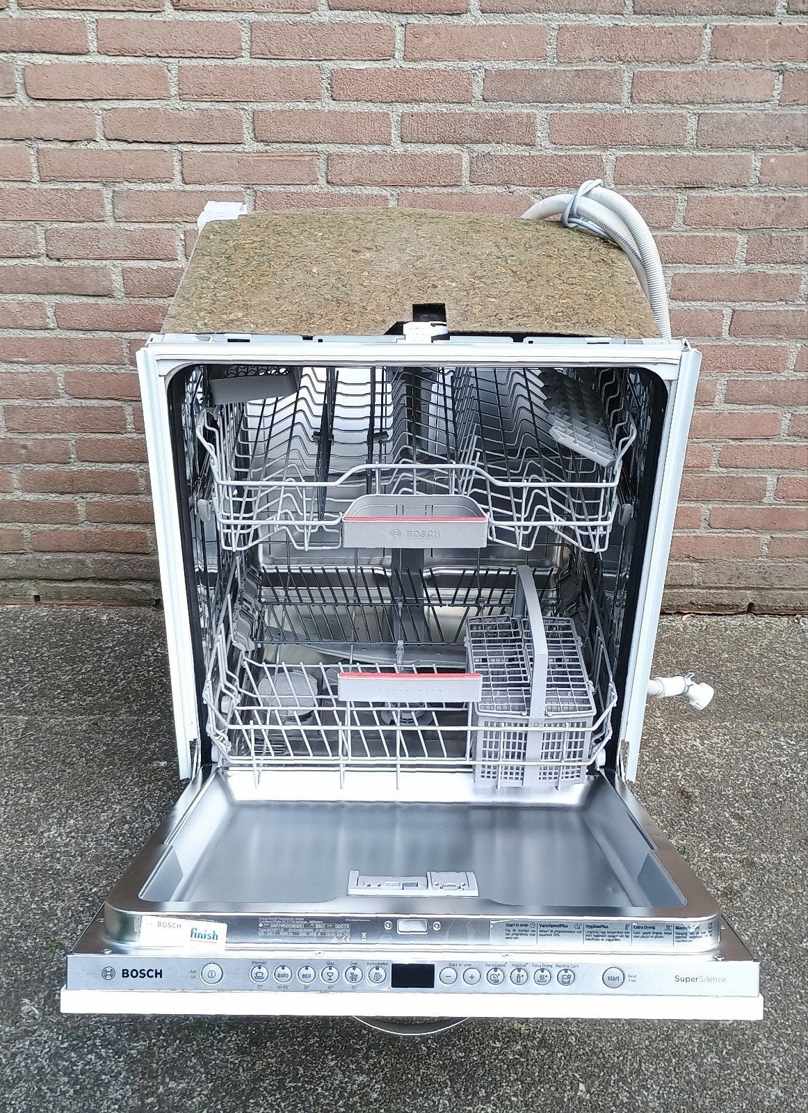 Bosch inbouw vaatwasser 2018 E-nr: SMV46IX04N/41 Type SD6P1B, Witgoed en Apparatuur, Vaatwasmachines, Gebruikt, Minder dan 85 cm