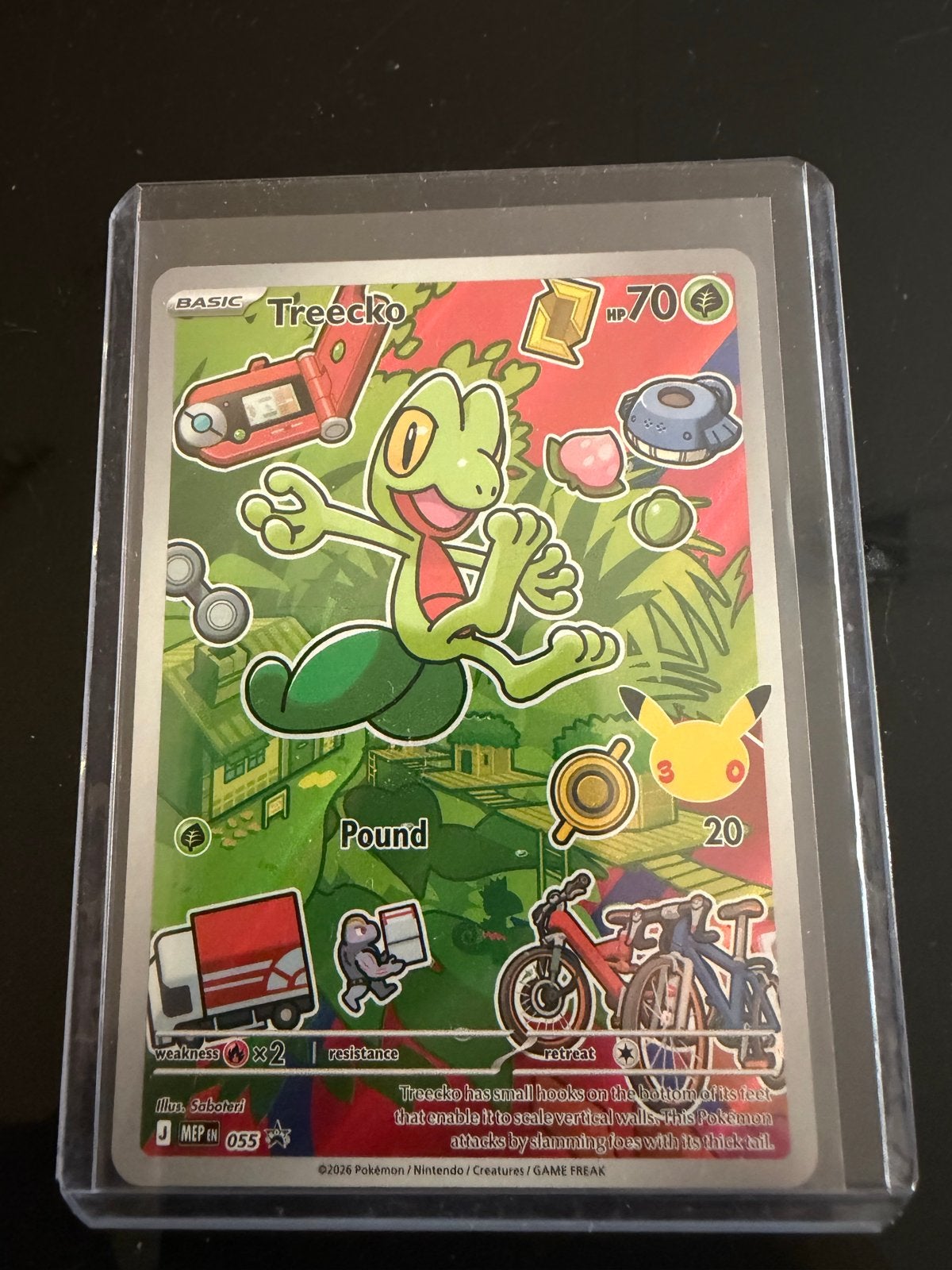 Pokémon Kaart Treecko MEP EN 055 - Zo goed als nieuw, Ophalen of Verzenden, Zo goed als nieuw, Losse kaart