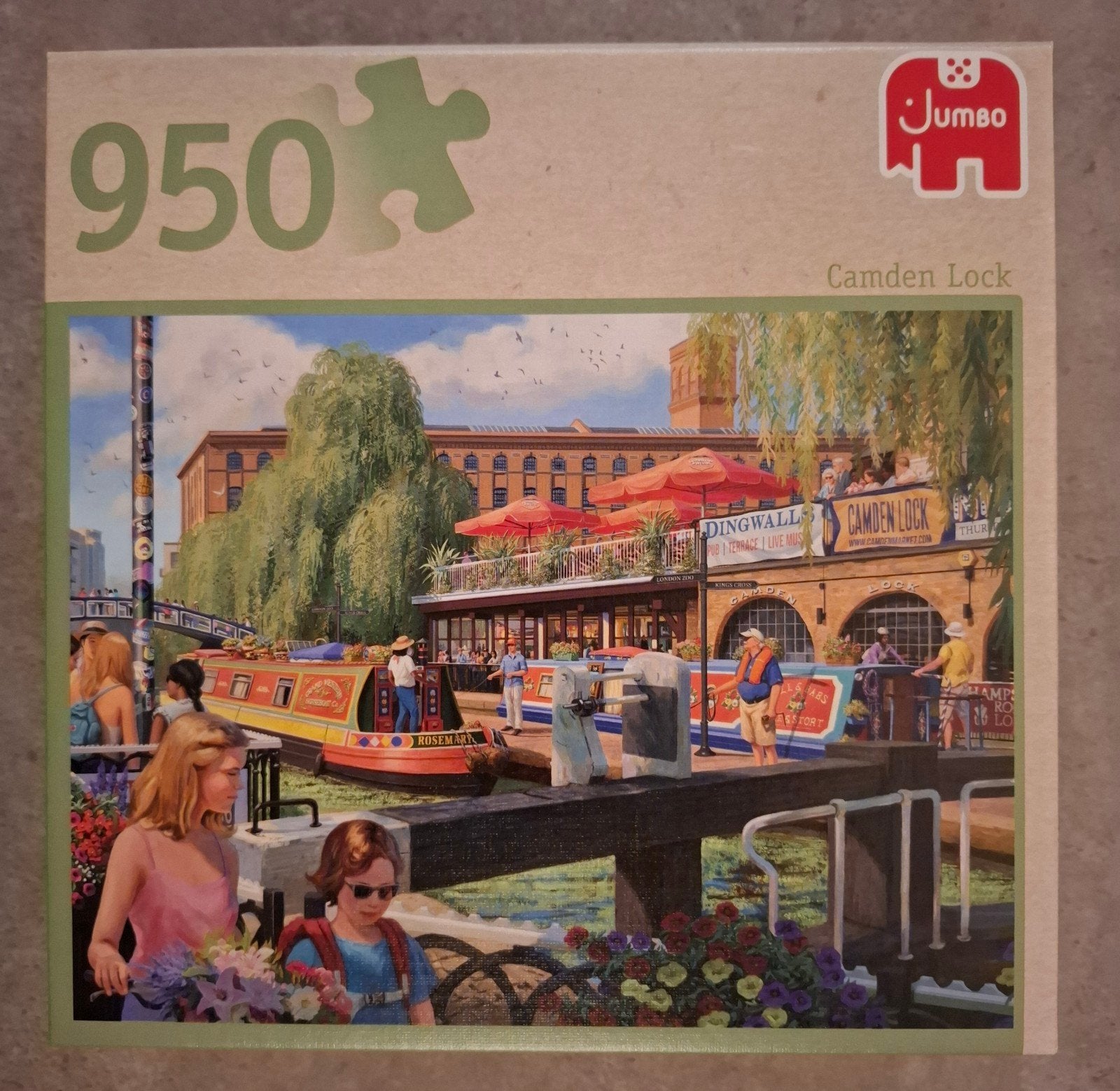 Jumbo Legpuzzel 950 stukjes Camden Lock, Ophalen of Verzenden, 500 t/m 1500 stukjes, Zo goed als nieuw, Legpuzzel