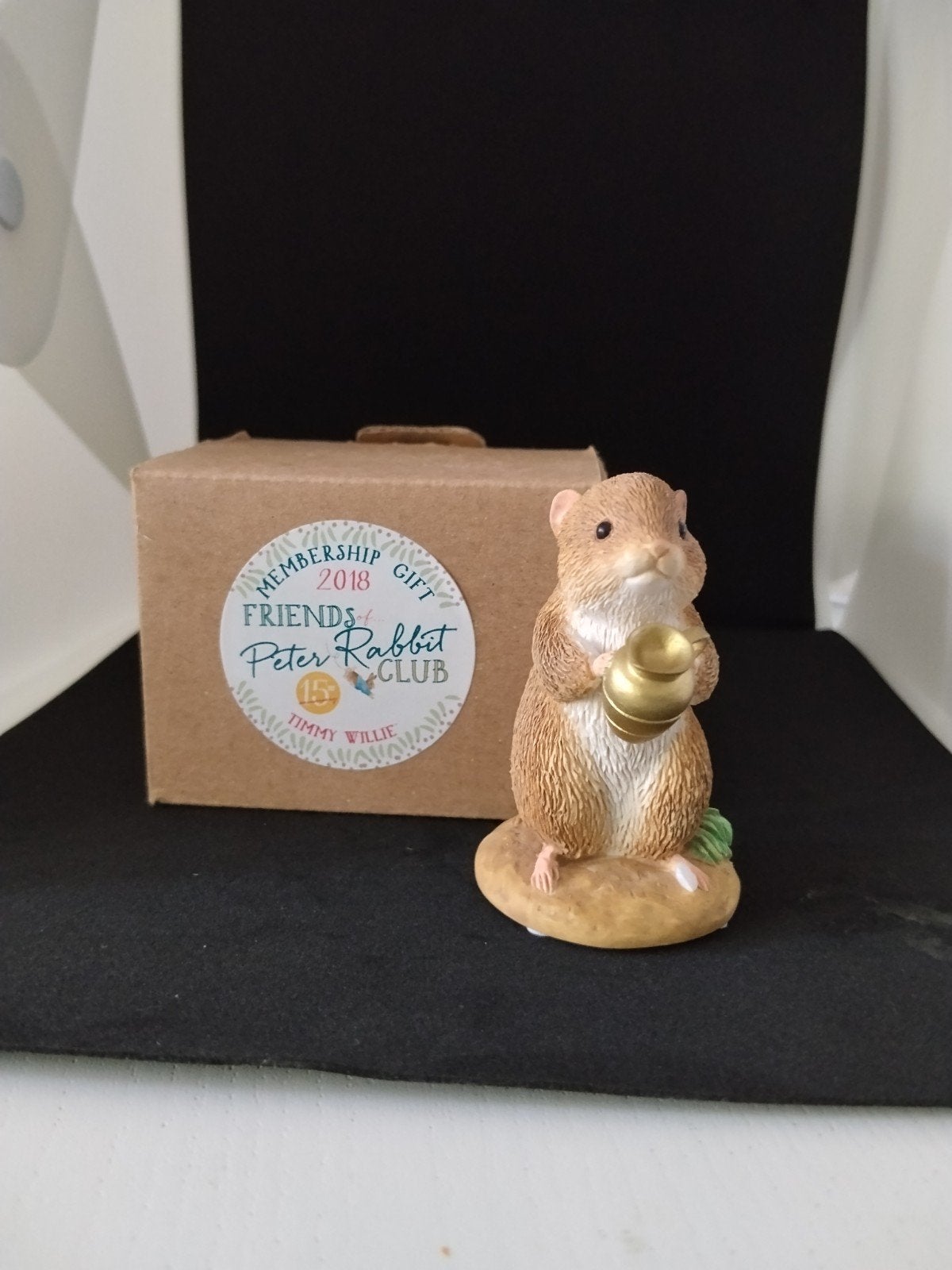 Timmy Willie Figurine - Friends of Peter Rabbit Club 2018, Ophalen of Verzenden, Zo goed als nieuw