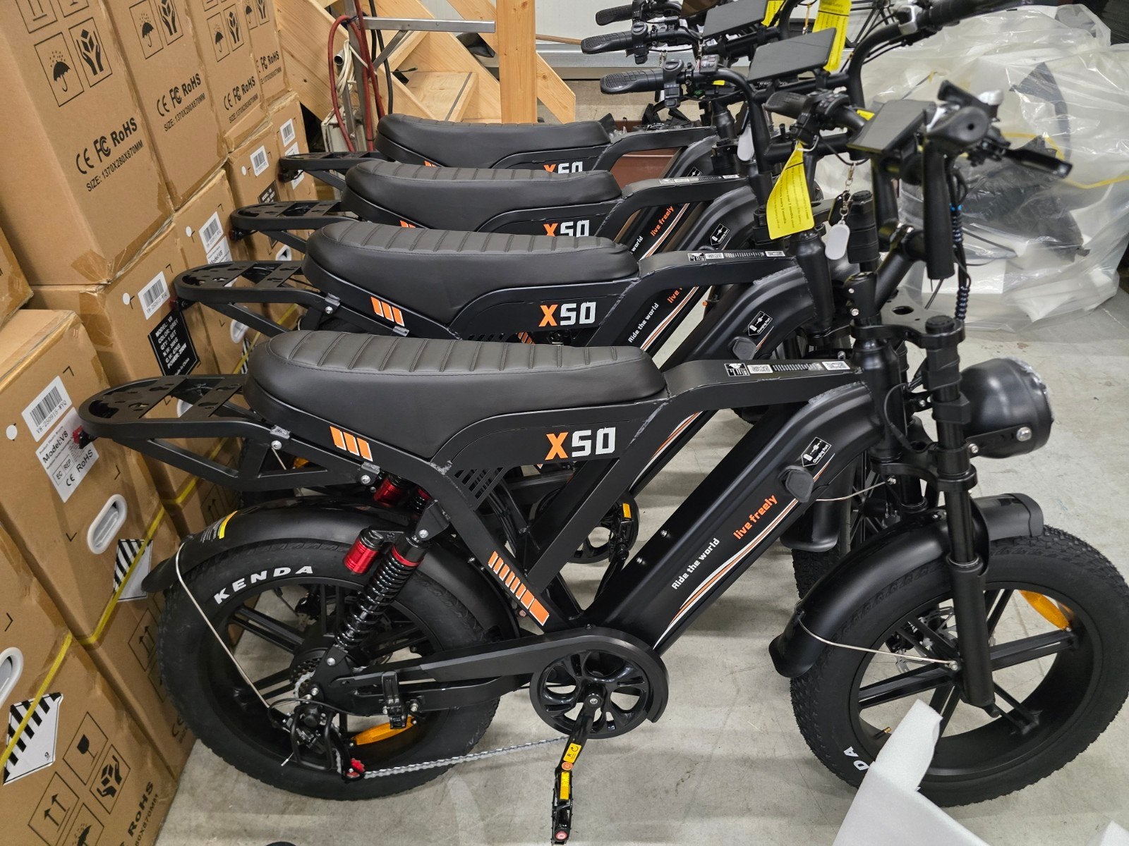 Fatbike X50 Pro - Nieuwste ingebouwde Accu 90km Bereik -18ah, Overige merken, -, -, Nieuw