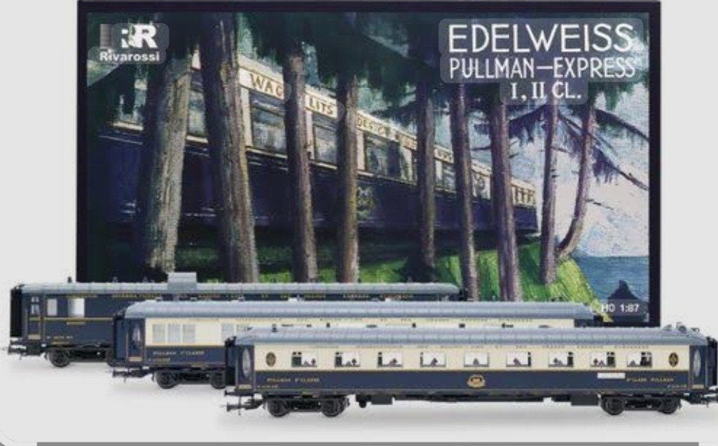 Rivarossi Edelweiss express, Hobby en Vrije tijd, Modeltreinen | H0, Overige merken, Gelijkstroom, Ophalen of Verzenden, Nieuw