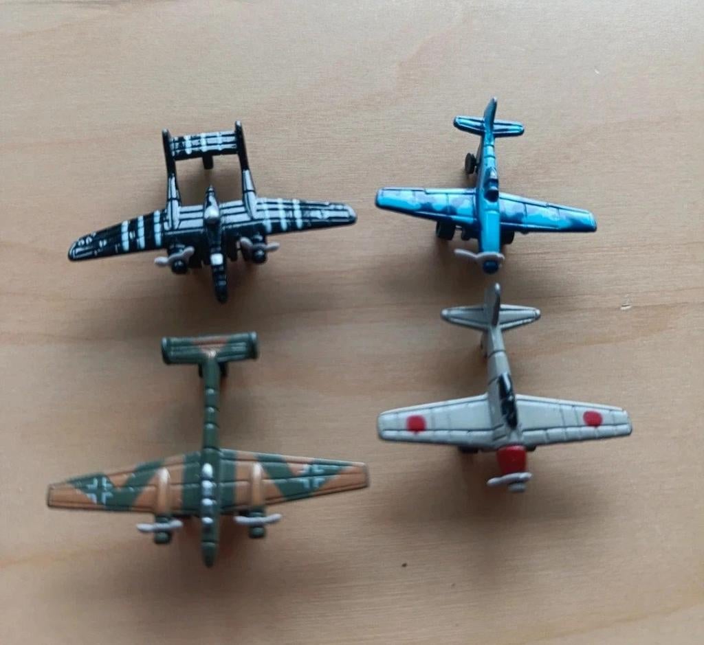 Micro Machines Vliegtuigen Set van 4 Diecast Metaal, Ophalen of Verzenden, Zo goed als nieuw