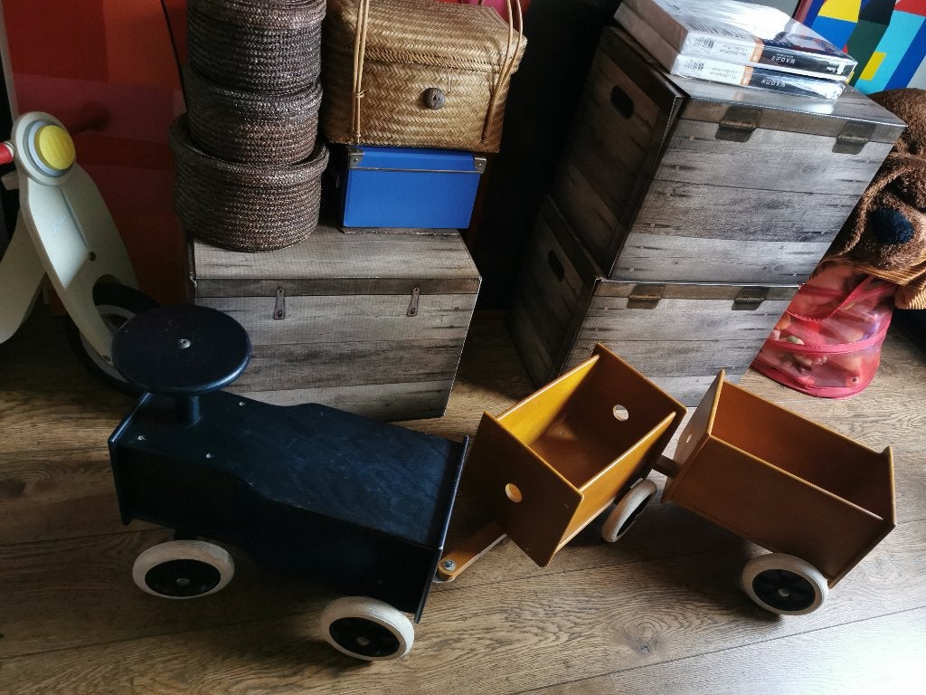 Vintage IKEA looptreintje (1981), Ophalen