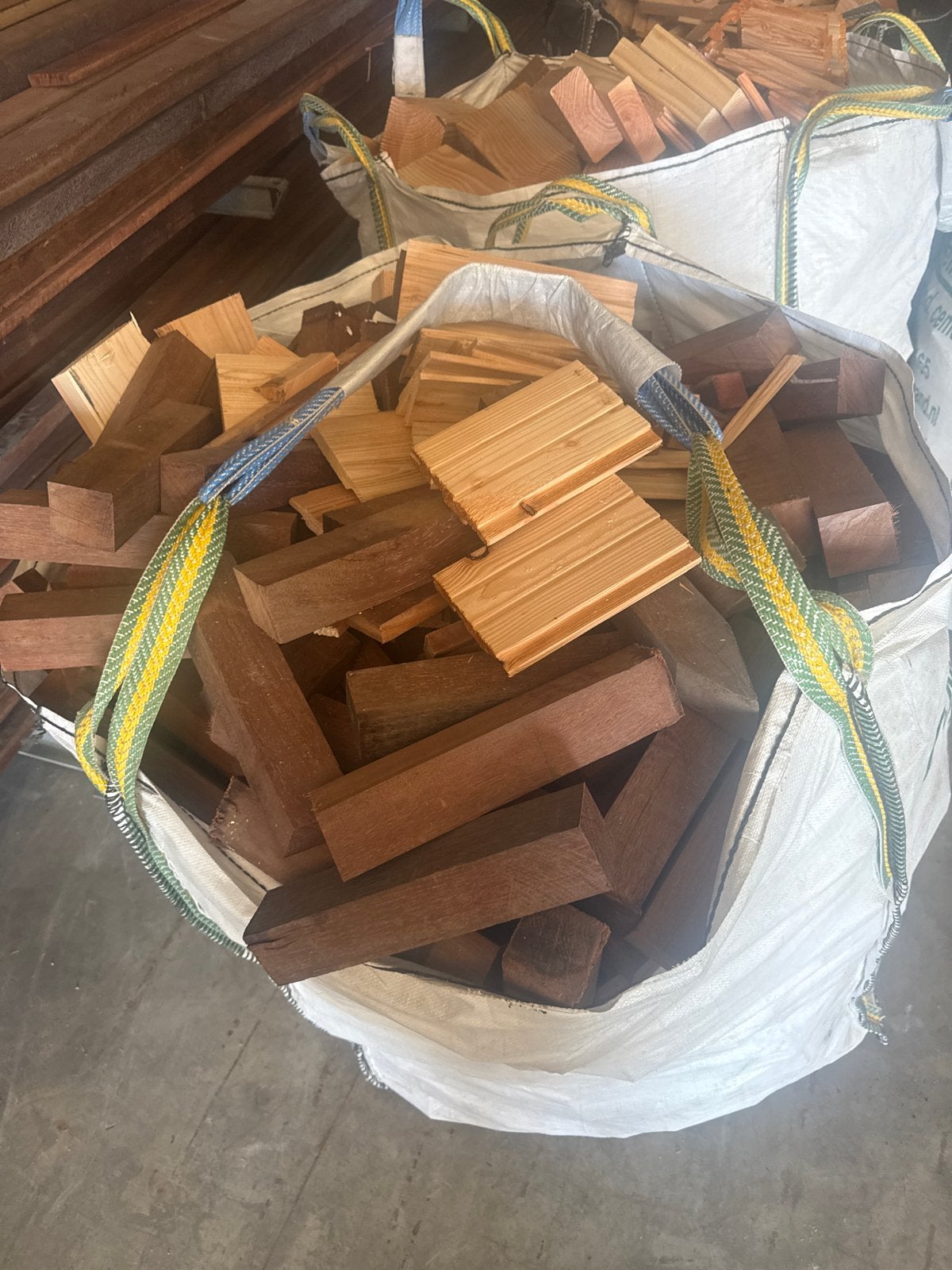 Haardhout in big bag, 6 m³ of meer, Ophalen, Overige houtsoorten, Blokken