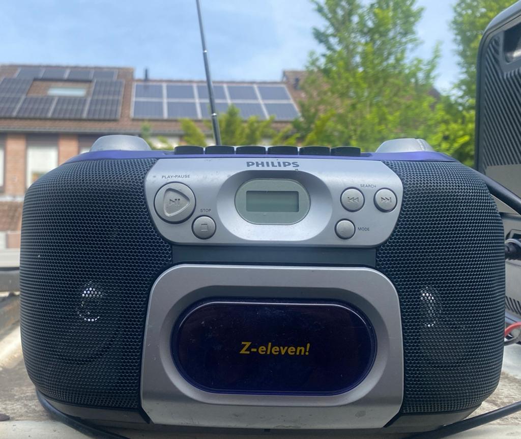 Philips Radio cd/ cassette recorder draagbaar, Ophalen of Verzenden, Zo goed als nieuw