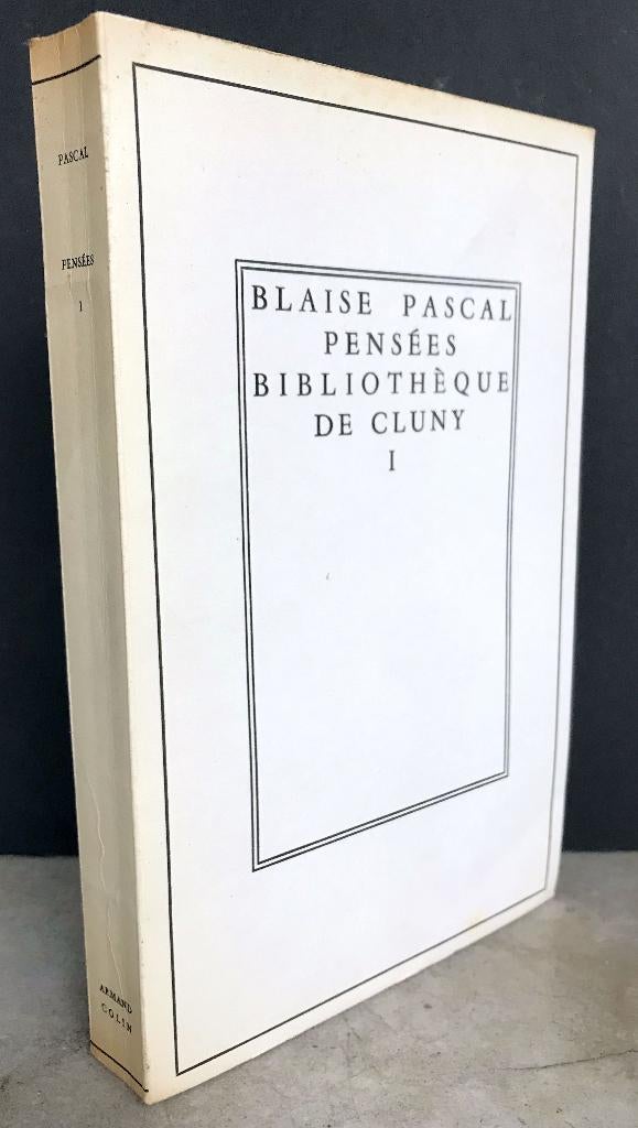 Pascal, Blaise - Pensées (2 tomes 1960)  , Ophalen of Verzenden, Zo goed als nieuw