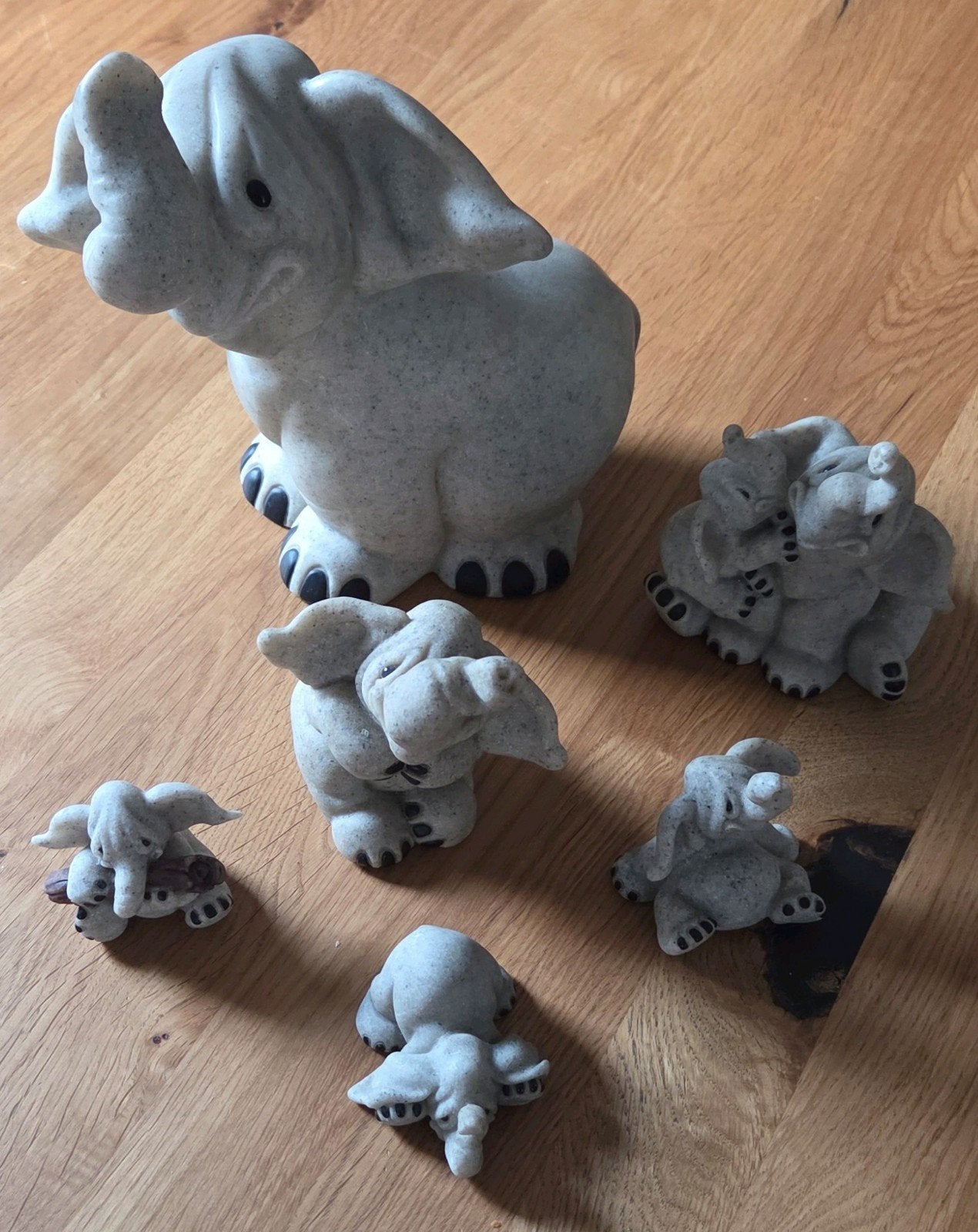 Zeer zeldzame Quarry Critters Olifanten Beeldjes Collectie, Verzamelen, Ophalen of Verzenden, Nieuw, Dier