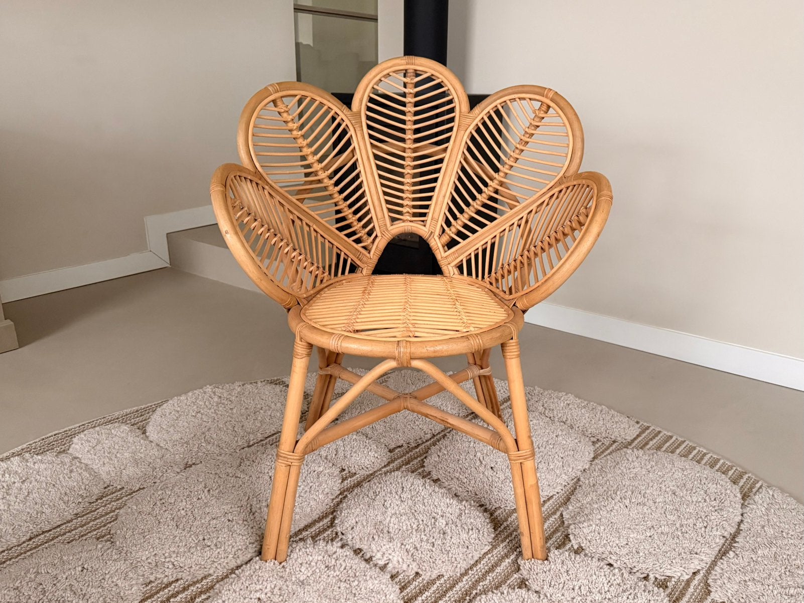 NIEUW | Rotan stoel volwassene nr. 1 | Bloem | Japandi, Ophalen, Japandi, Twee, Overige kleuren