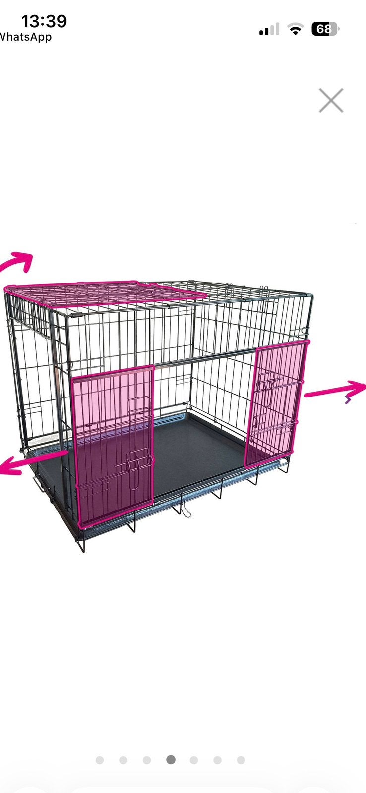 Honden bench, z.g.a.n, merk Adori 107x71x79, Dieren en Toebehoren, Ophalen, Hondenkennel, 65 tot 100 cm, Zo goed als nieuw