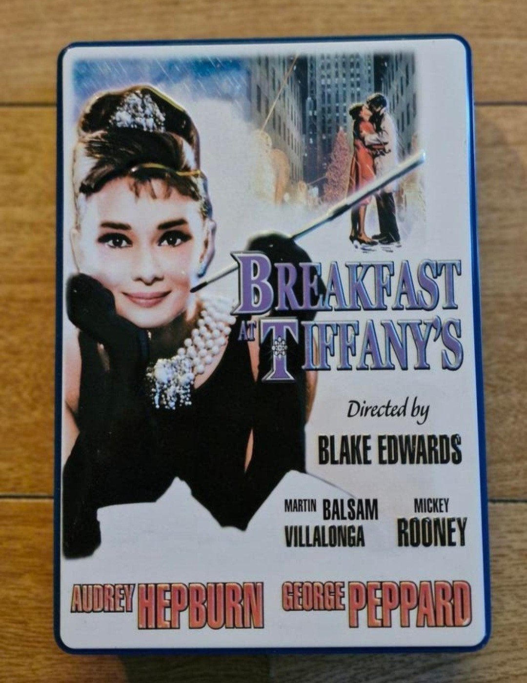 Blik Audrey Hepburn en George Peppard, Ophalen of Verzenden, Gebruikt, Overige