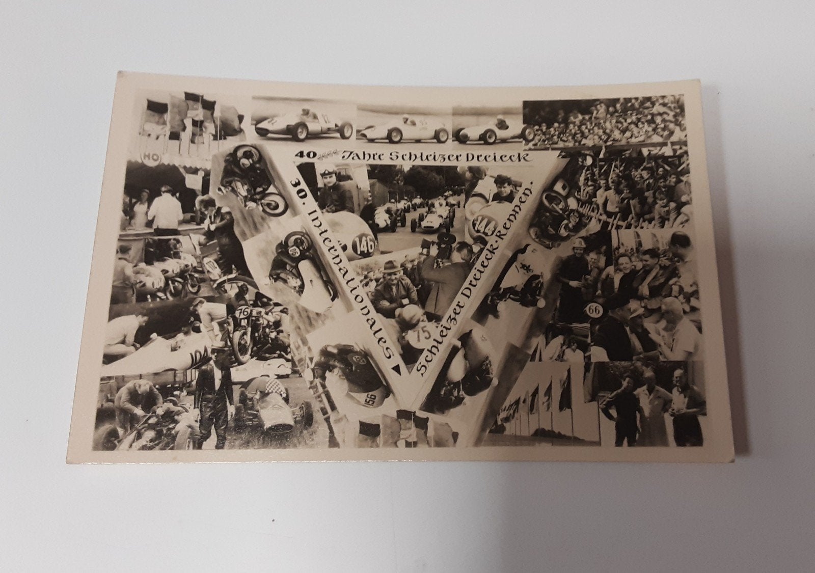 Oude Ansichtkaart 1963 Schleizer Dreieck-rennen Auto's Motor, Ophalen of Verzenden, Zo goed als nieuw, Motoren