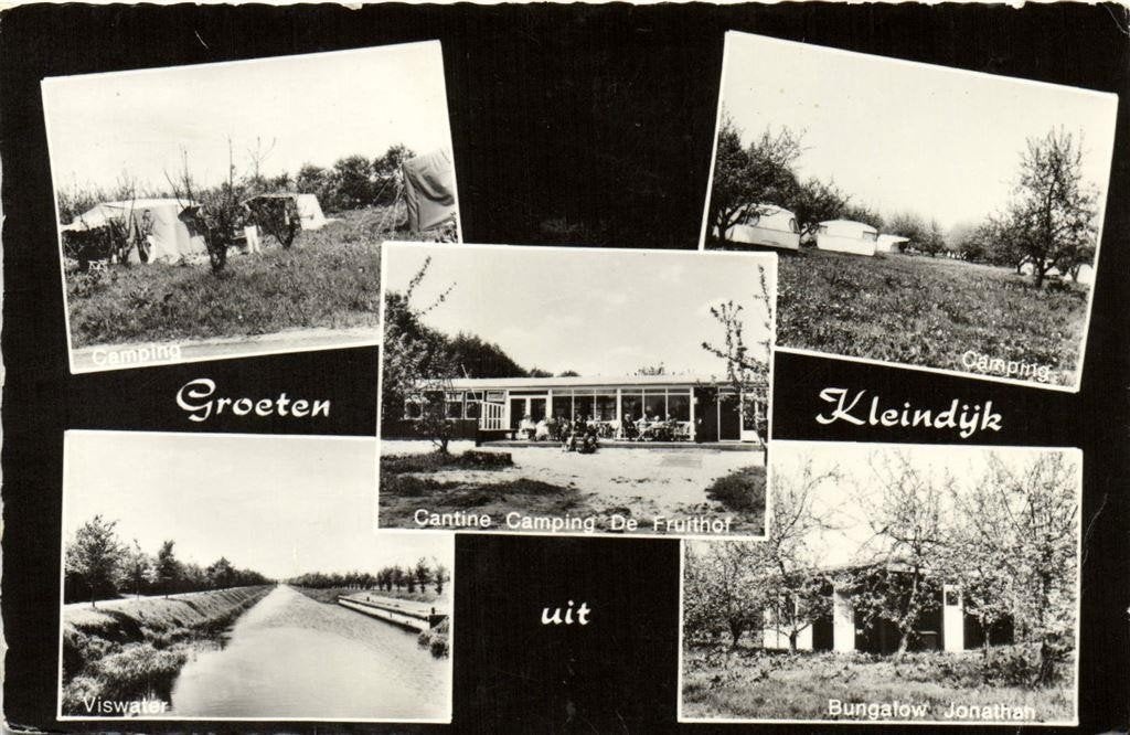 Groeten uit Kleindijk - Camping De Fruithof - gelopen, Ophalen of Verzenden, 1960 tot 1980, Gelopen, Drenthe