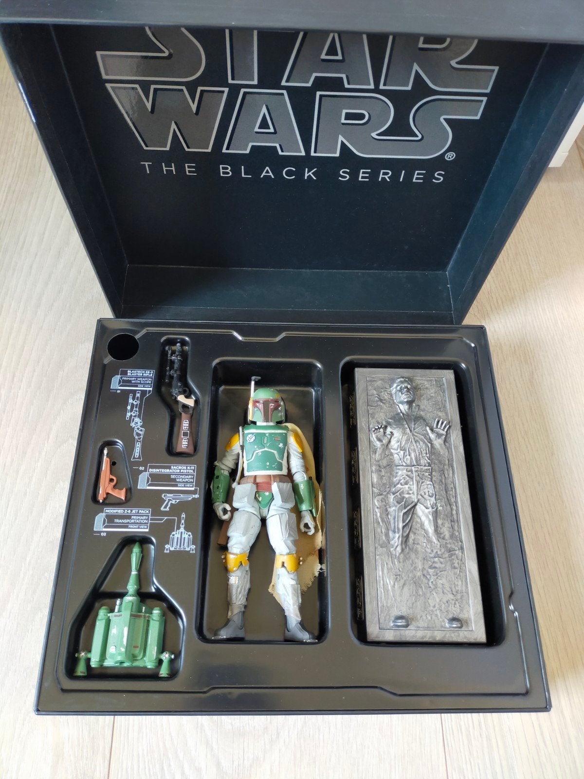 Star Wars Black Series Boba Fett & Han in Carbonite SDCC, Verzamelen, Star Wars, Ophalen of Verzenden, Nieuw, Actiefiguurtje