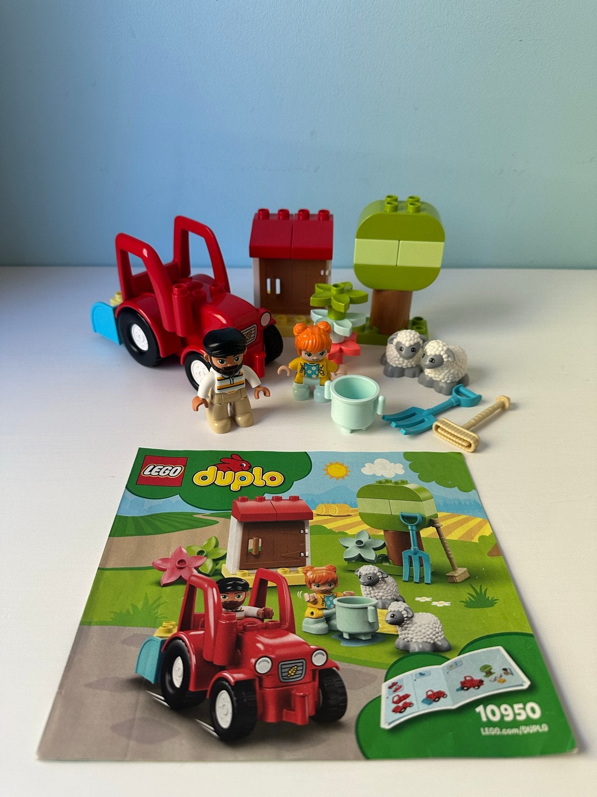 LEGO Duplo Boerderij Tractor en Dieren (10950), Kinderen en Baby's, Ophalen, Overige thema's, Zo goed als nieuw, Compleet