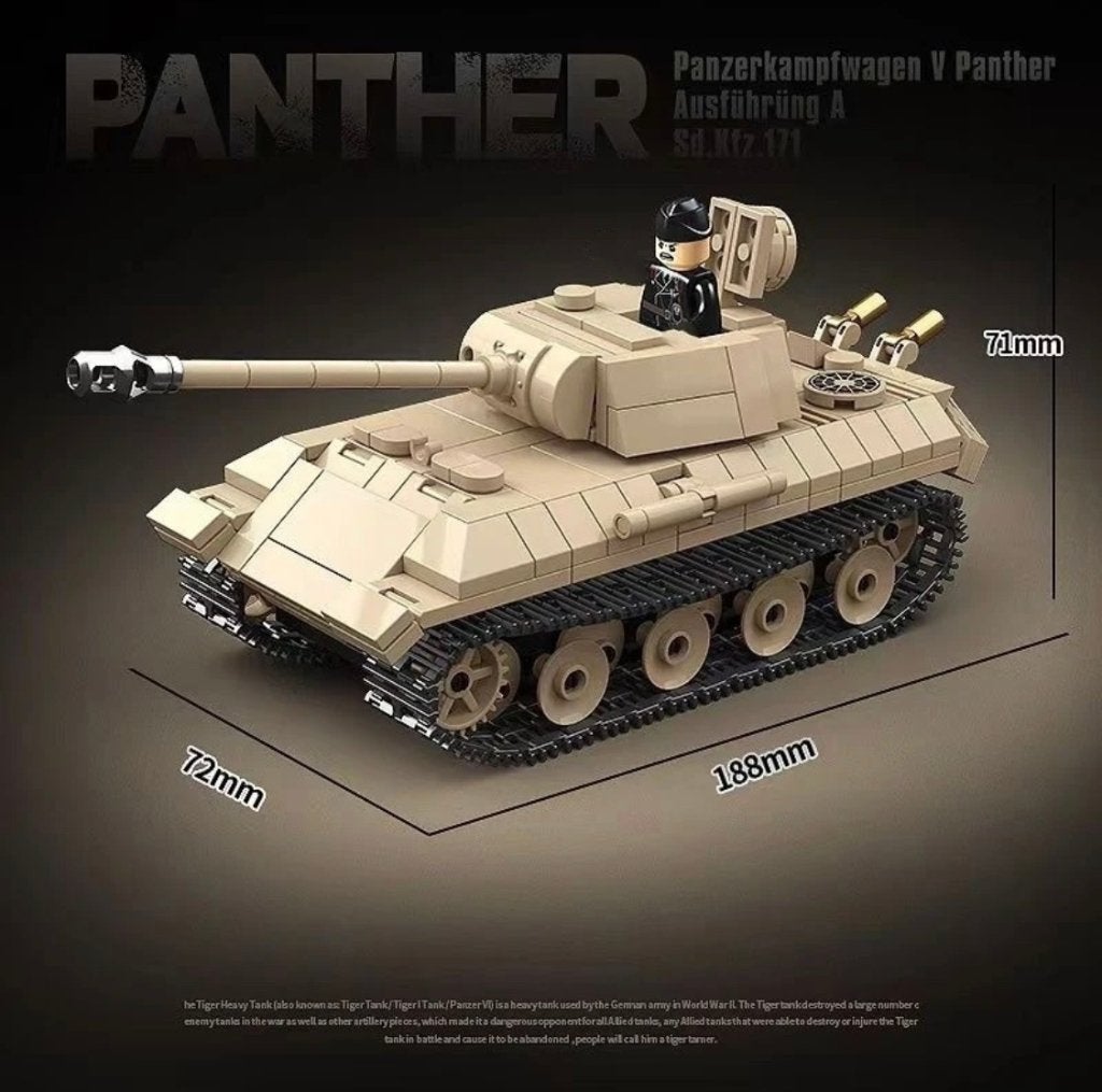 🎁 WW2 Bouwstenen - C07 - Duitse SD.KFZ.171 Panther V 🎁, Ophalen of Verzenden, Nieuw