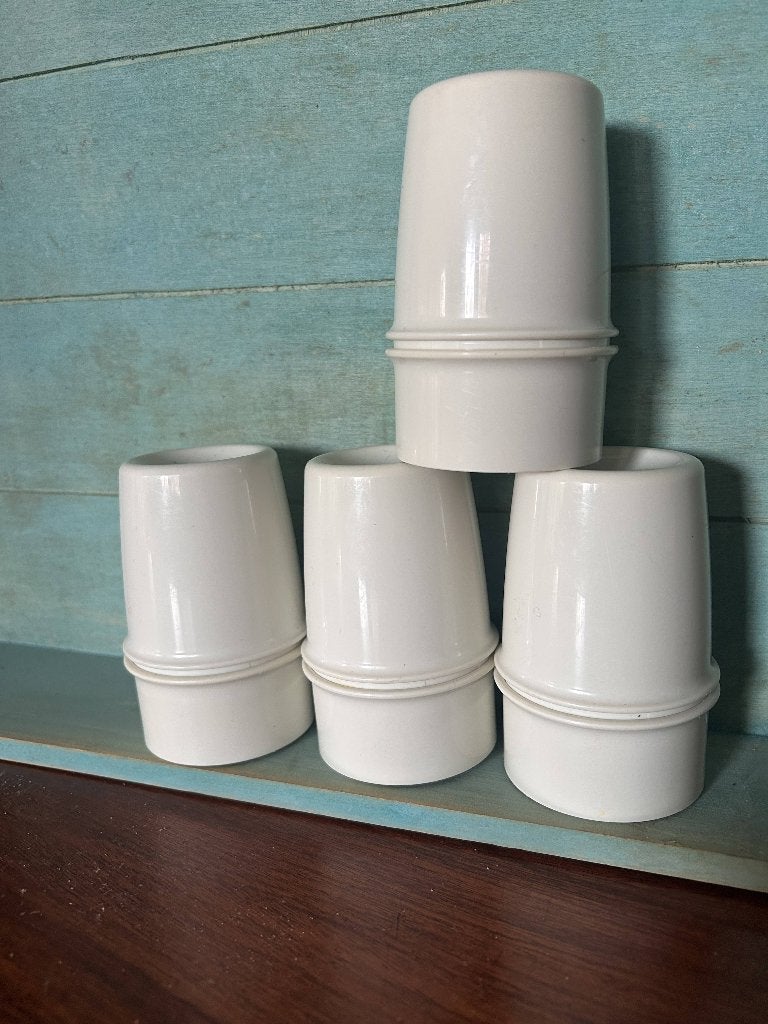 Tupperware eierdopjes goed sluitend, Ophalen of Verzenden, Zo goed als nieuw, Wit, Overige typen