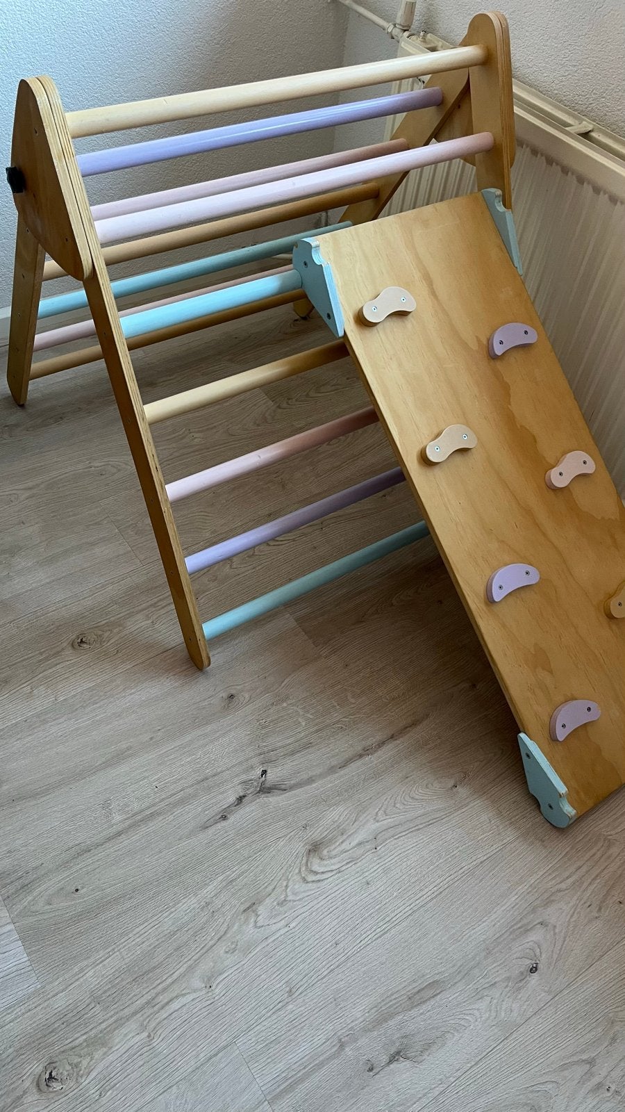 3-delige opvouwbare houten klimset voor kinderen, Ophalen, Gebruikt
