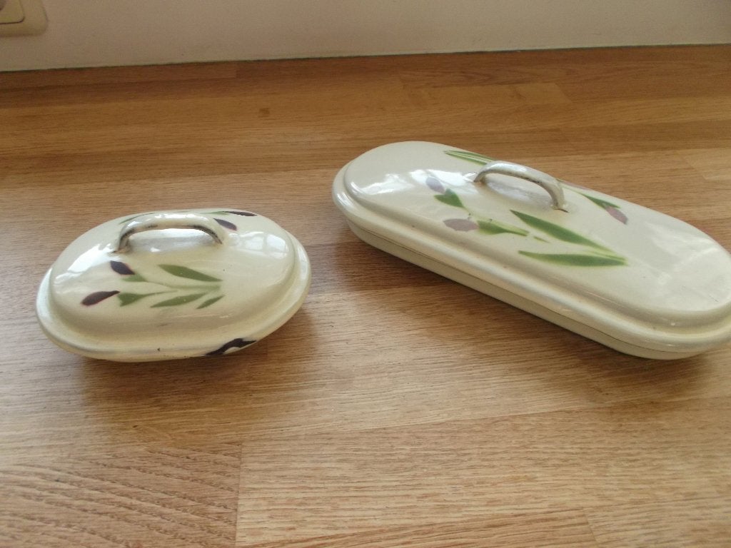 2 zeepbakjes emaille creme, Ophalen