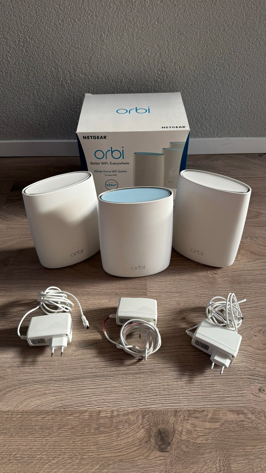 Netgear Orbi RBK53 Mesh Wifi Systeem - Complete Dekking, Computers en Software, Routers en Modems, Ophalen of Verzenden, Gebruikt