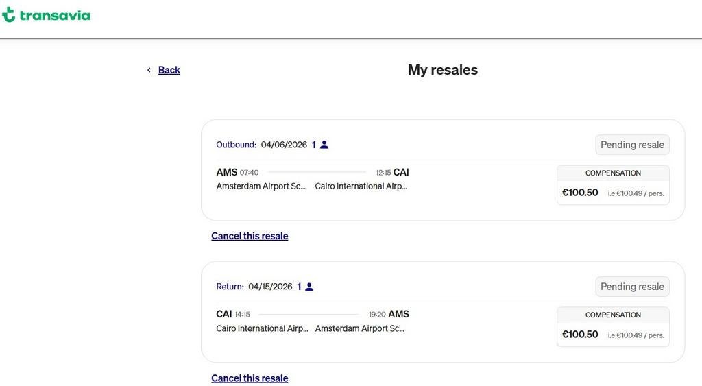Sell Flight tickets Amsterdam - Cairo, Tickets en Kaartjes
