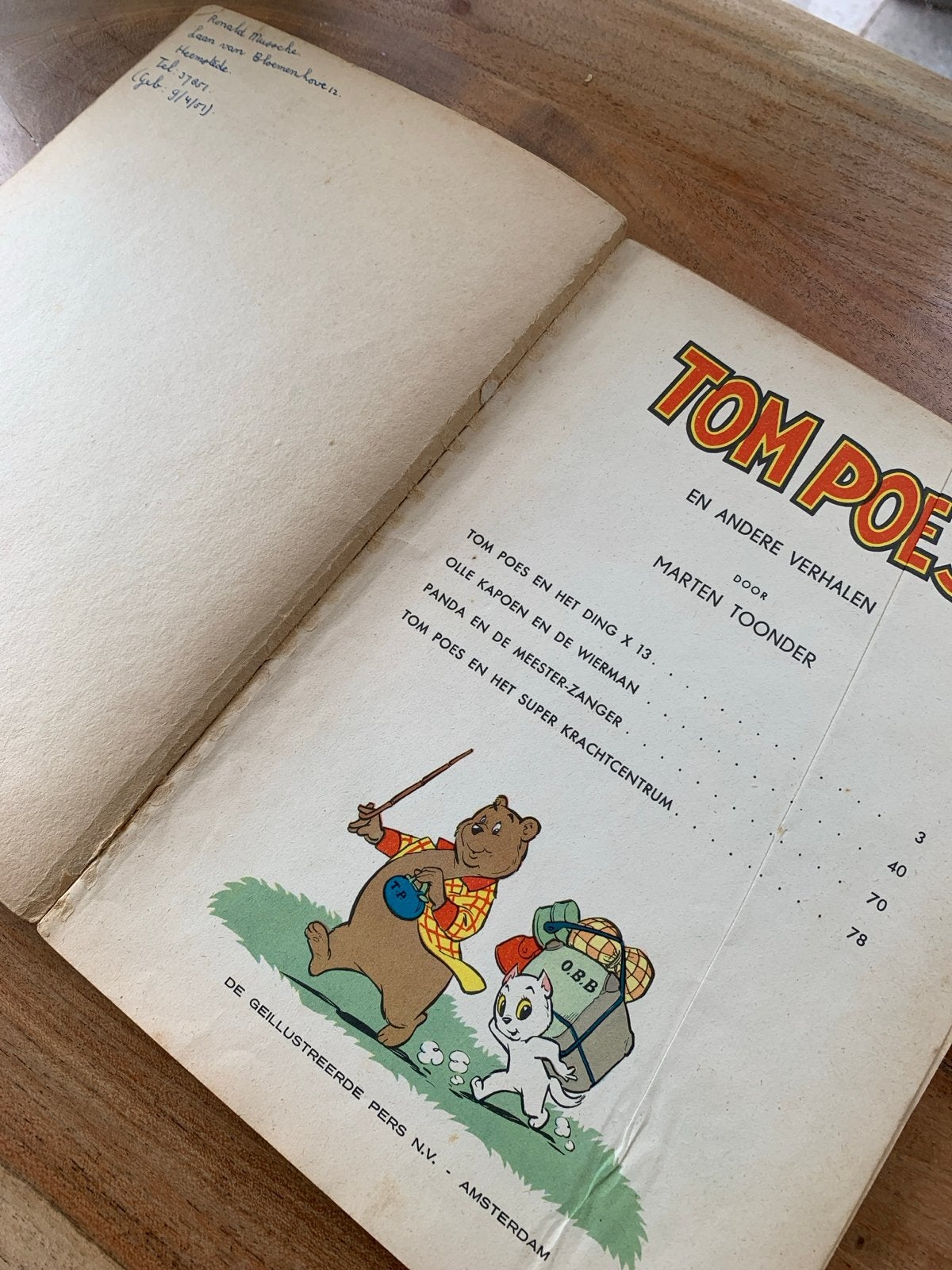 Tom Poes en andere verhalen - Marten Toonder, Boeken, Eén stripboek, Ophalen of Verzenden, Gelezen