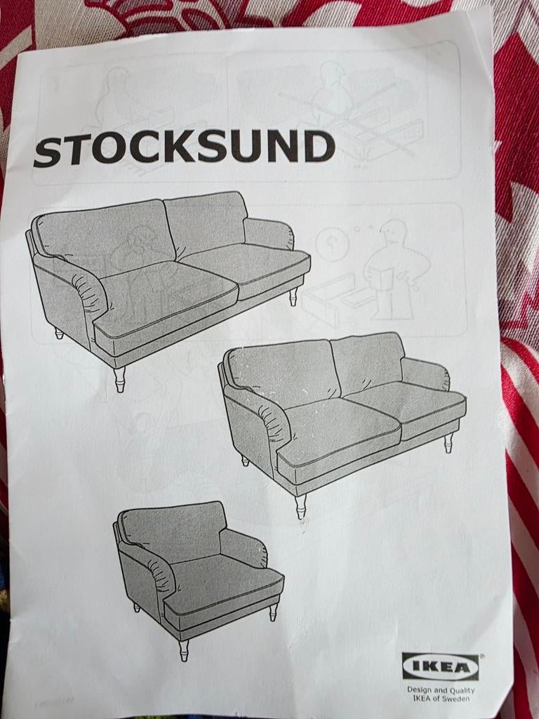 IKEA STOCKSUND bankhoezen – Goede staat | 2- & 3-zits, Driepersoons, 75 tot 100 cm, Ophalen of Verzenden, Zo goed als nieuw