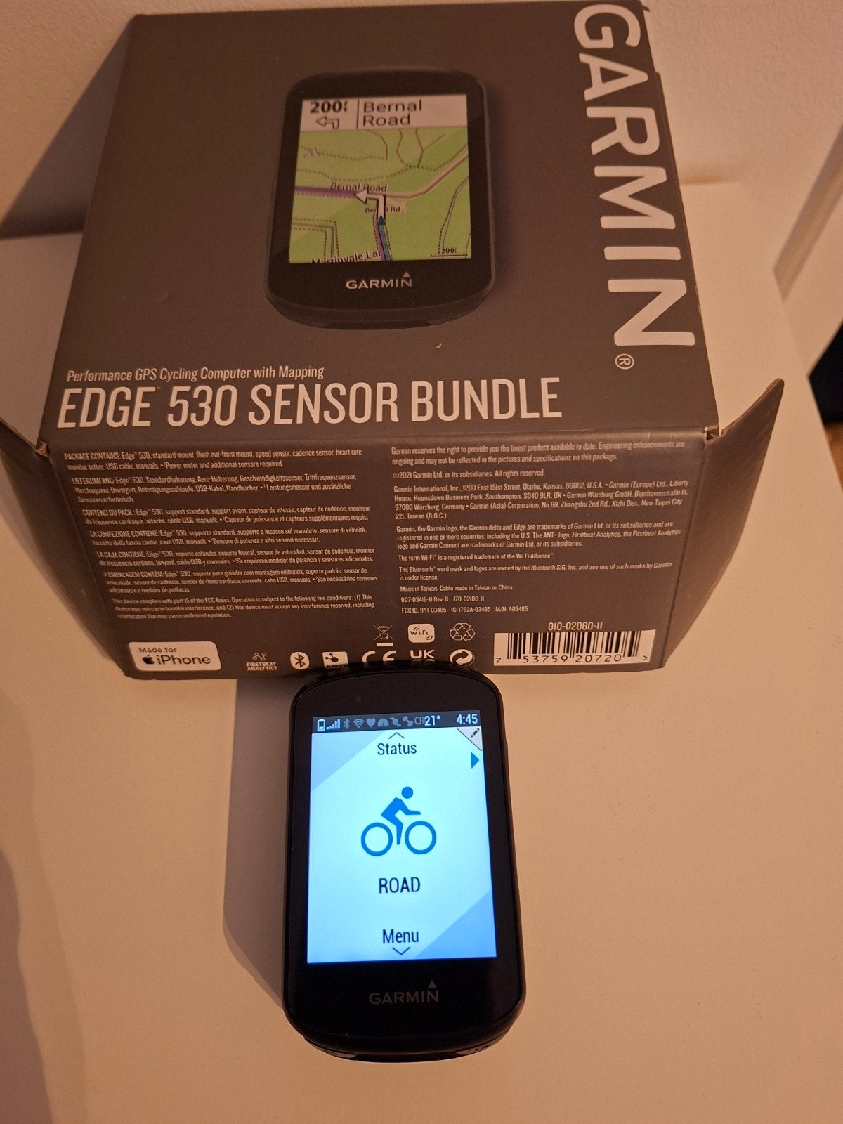 Garmin Edge 530 Fietscomputer met GPS, Fietsen en Brommers, Ophalen of Verzenden, Waterdicht