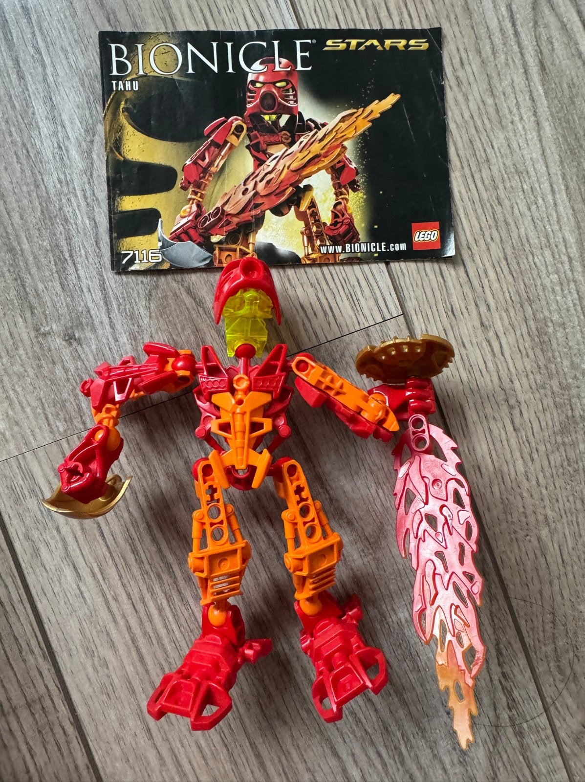 Lego Bionicle Stars 7116 Tahu compleet met instructies, Bionicle, Lego, Ophalen of Verzenden, Zo goed als nieuw