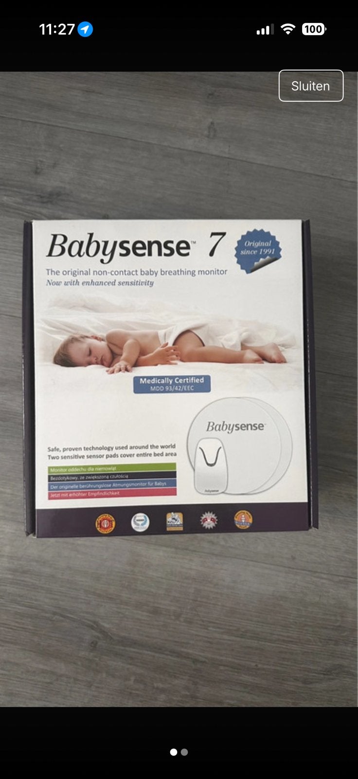 Babysense 7, Kinderen en Baby's, Ophalen, Zo goed als nieuw, 250 meter of meer