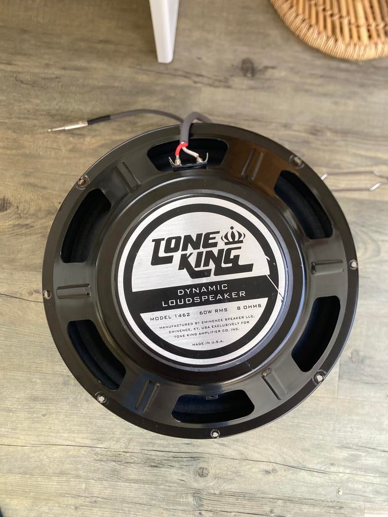 Eminence Tone King USA speaker 60w 8 ohms incl speakerkabel, Ophalen of Verzenden, Zo goed als nieuw, Gitaar, 50 tot 100 watt