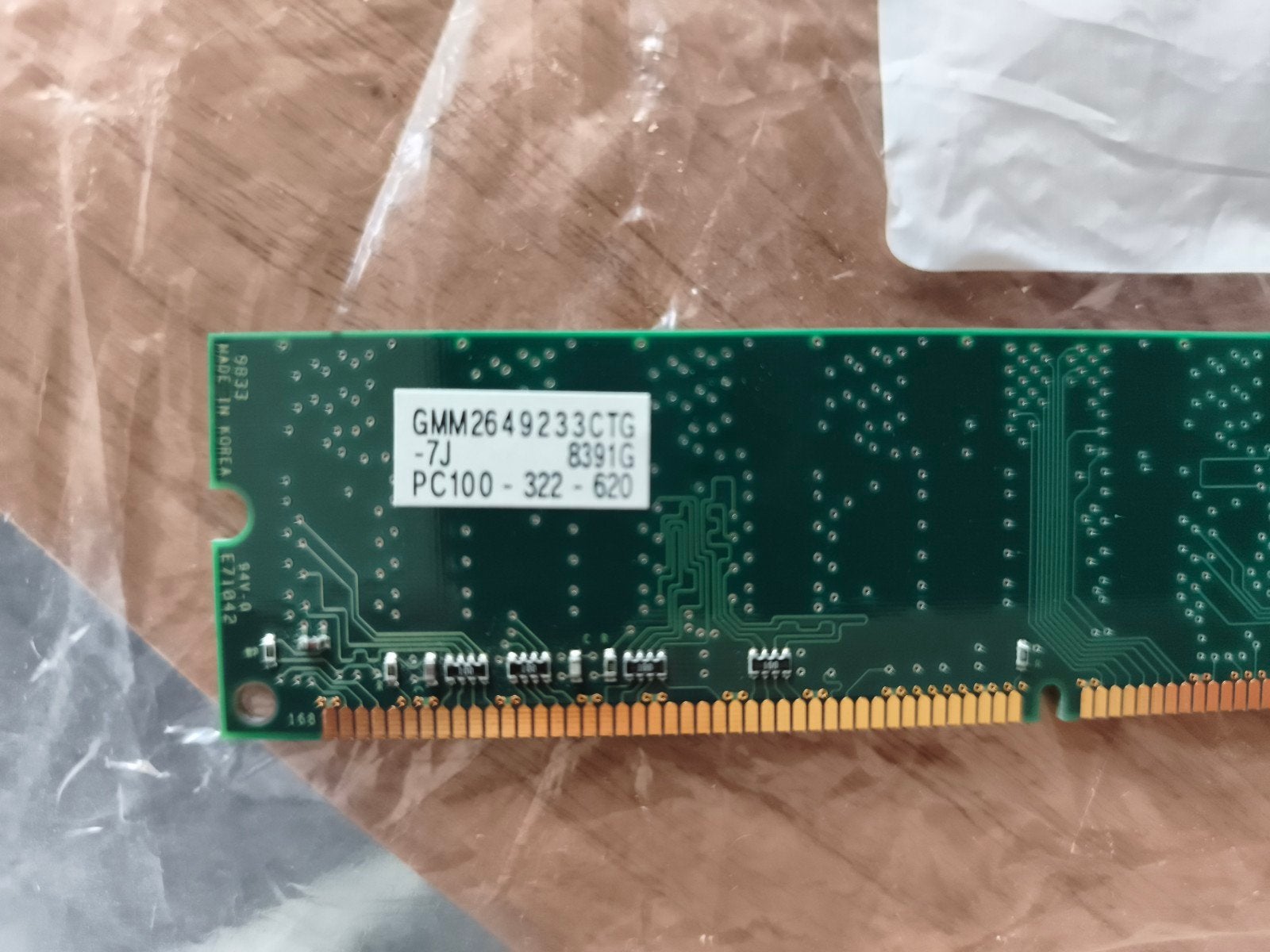 SDR 64 MB PC100 SDRAM DIMM RAM-modu, Gebruikt, Overige soorten, Ophalen of Verzenden, 64 GB