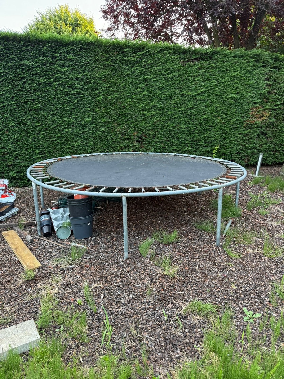 Grote ronde trampoline voor buiten 3 meter, bijna gratis!, Ophalen, Gebruikt