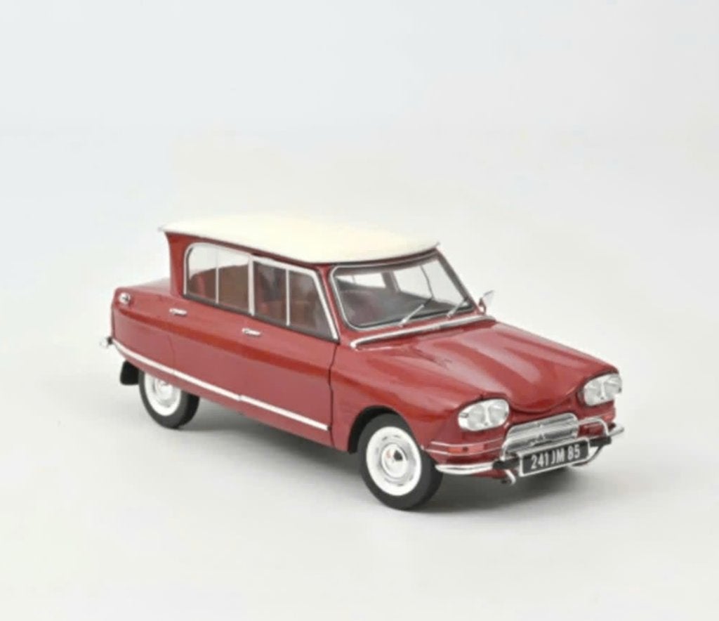 Citroen Ami 6 club 1968 rood schaal 1/18 NOREV ref: 181602, Hobby en Vrije tijd, Verzenden, Nieuw, Auto, Norev