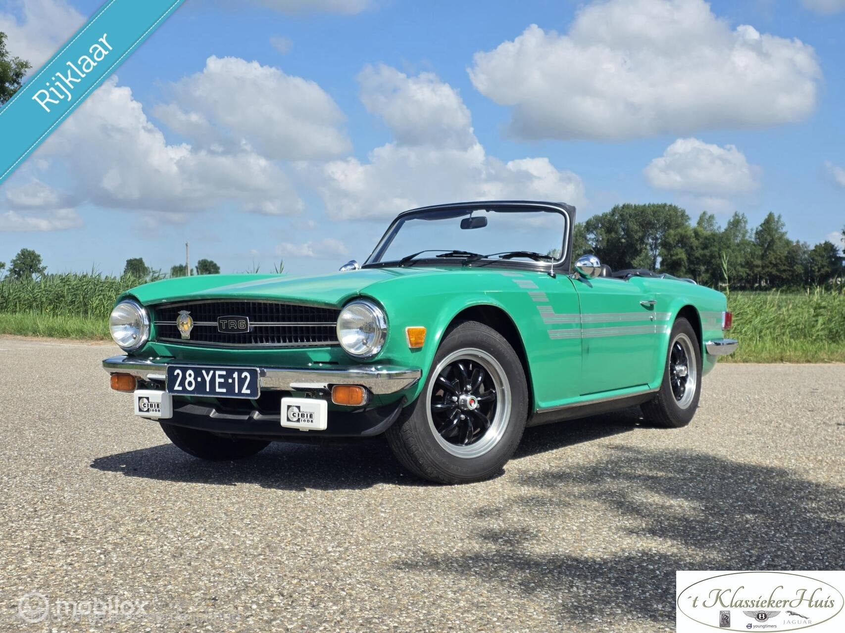 Triumph Tr6 super origineel en topstaat, Gebruikt, Zwart, Cabriolet, 2498 cc