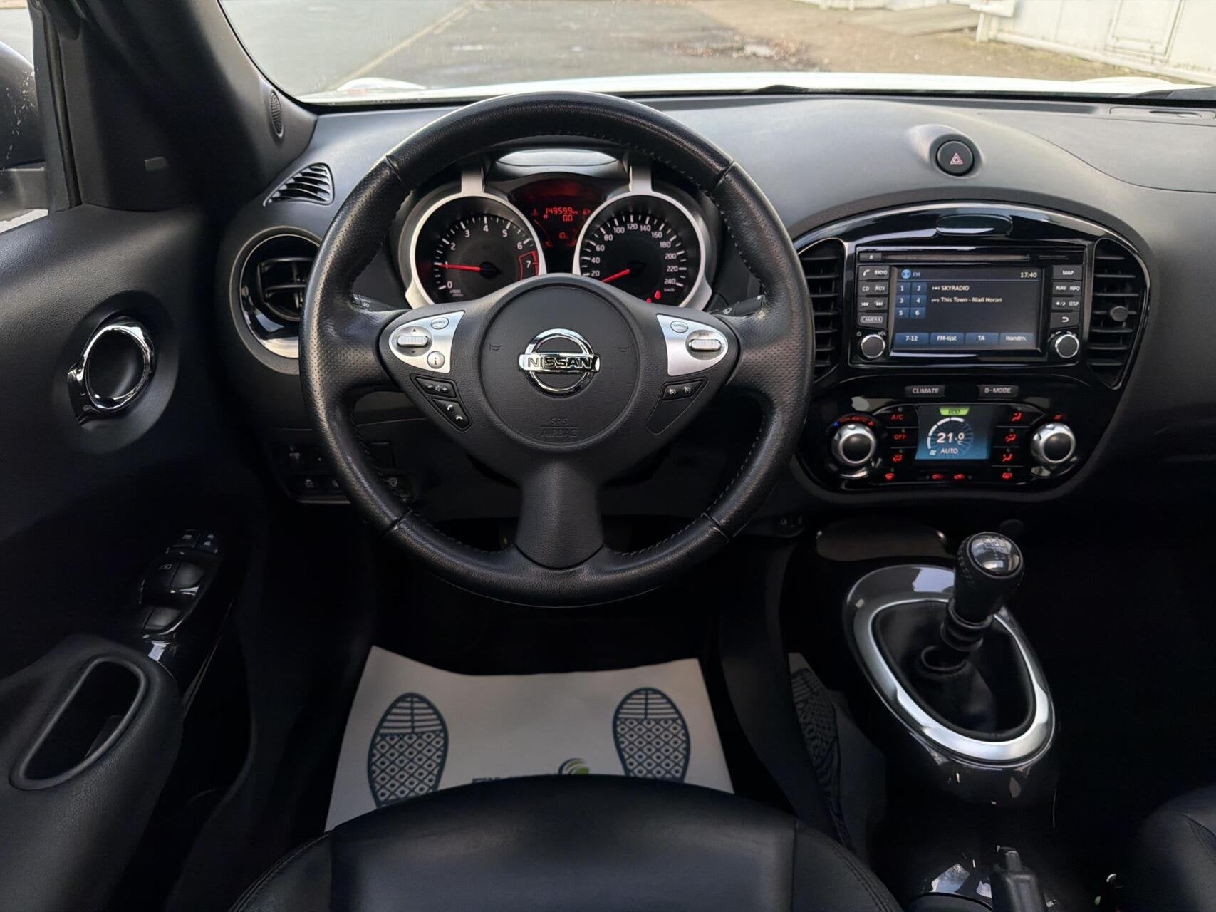 Nissan Juke 1.2 DIG-T S/S Tekna - LEER/NAV/CRUISE/360CAM/NAP, Auto's, Nissan, Voorwielaandrijving, 639 kg, Euro 6, 116 pk