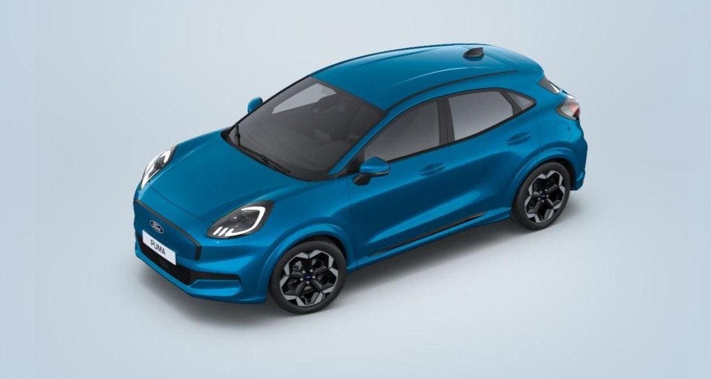 Ford Puma Gen-E Premium 47 kWh | NIEUW | Te Bestellen | 404, Auto's, Ford, 12 maanden, Puma, Blauw, Leder en Stof