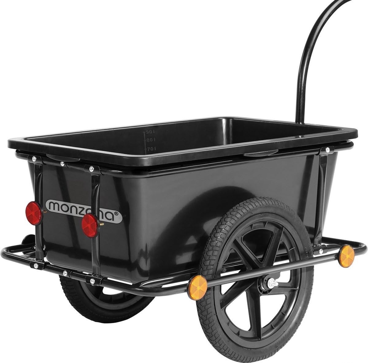 Monzana fietskar Fietsaanhanger Bagagekar - Zwart, Ophalen, Nieuw, Bagagekar, 40 tot 60 kg