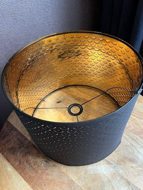 Lampenkap Ikea zwart-goud, Ophalen, Zwart, 44 cm, Rond