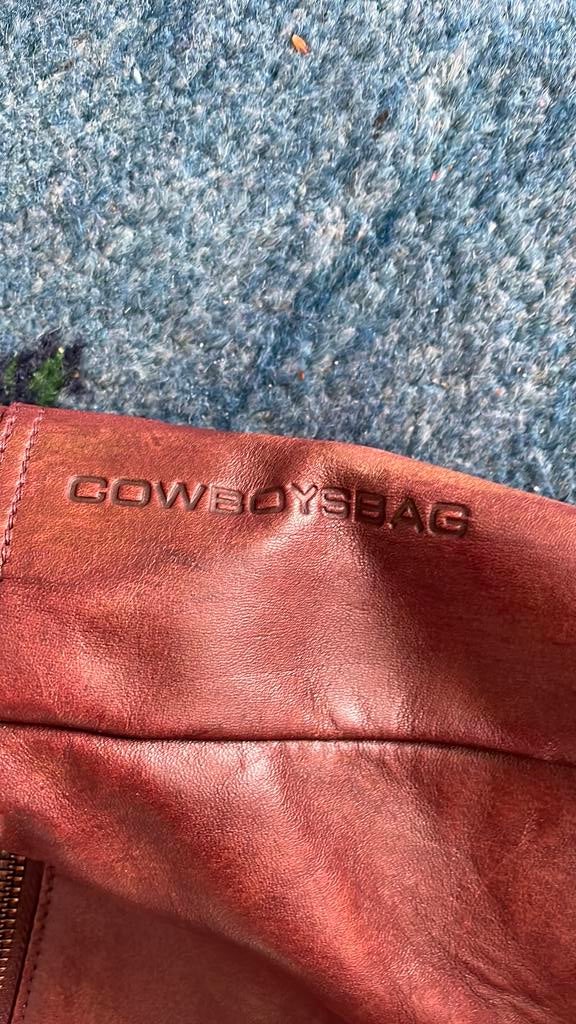 Leren Cowboy bag., Ophalen of Verzenden, Gebruikt, Bruin, Overige typen